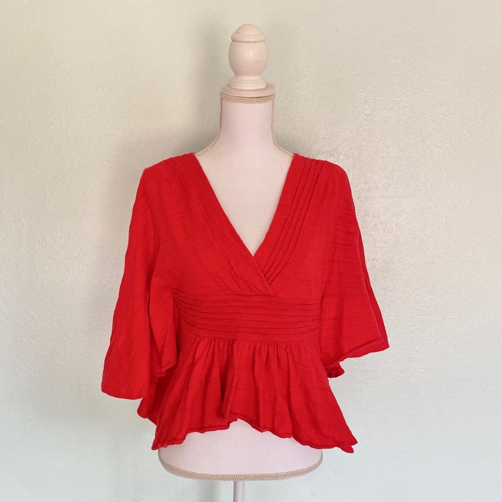 Lucky Brand Red Blouse